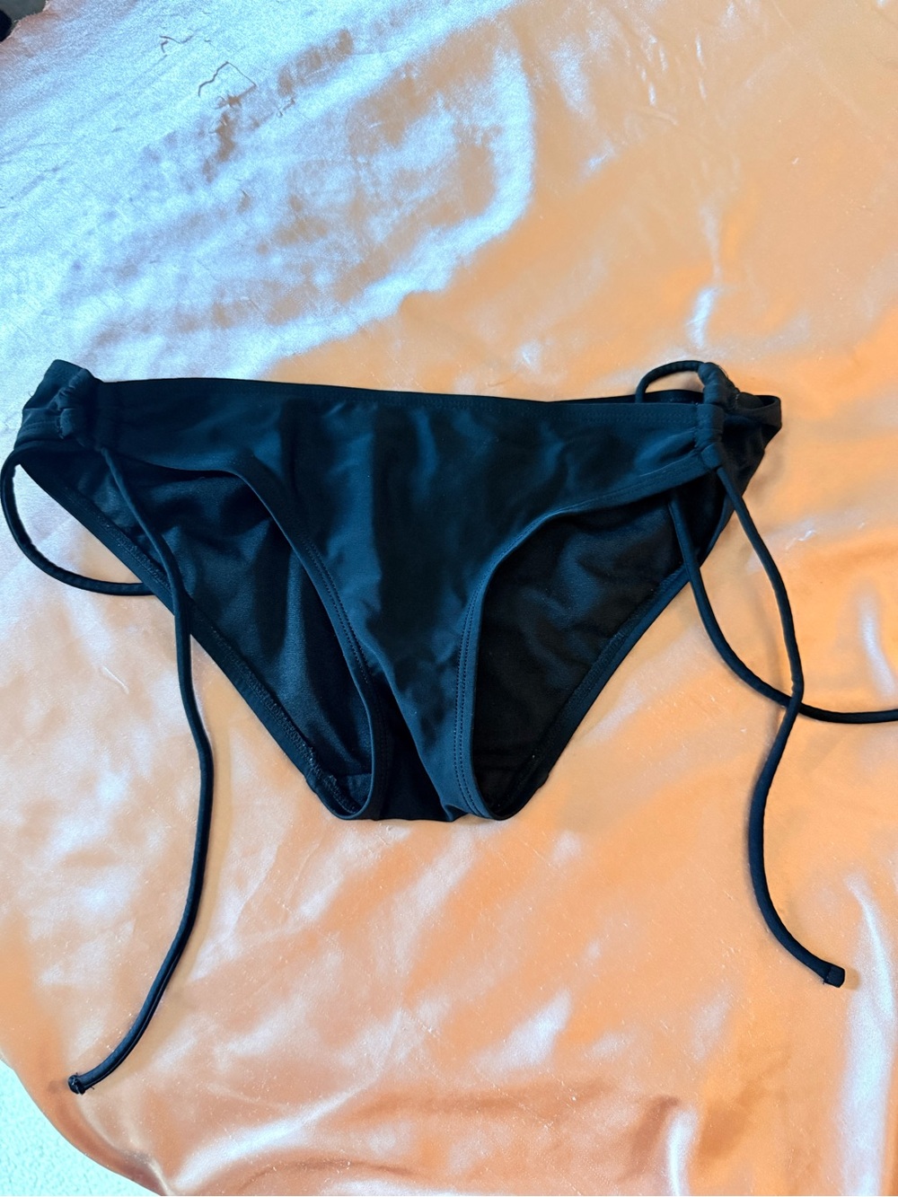 Classic Black Tie-Side Bikini Bottom